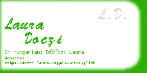 laura doczi business card